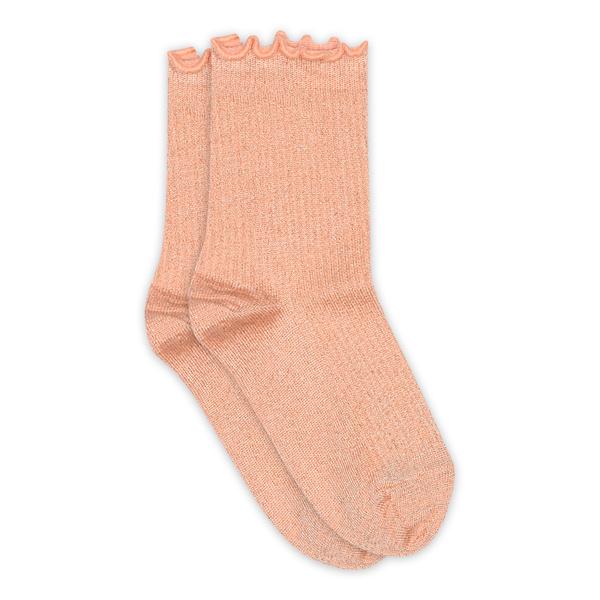 Doris glitter Socks peach