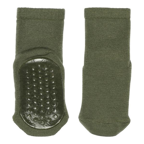 Wool Socks antislip olive