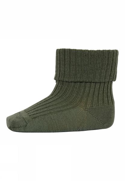 Woolrib Baby Socks olive