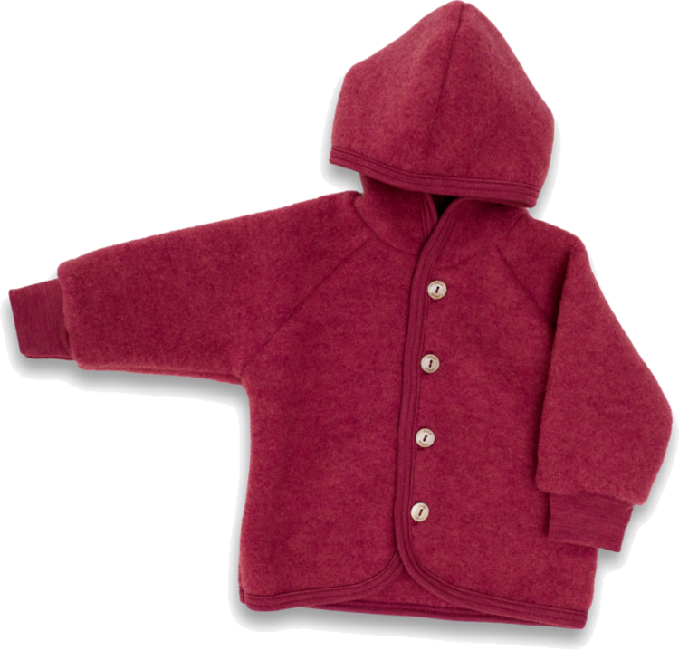 Kapuzenjacke Wollfleece 74