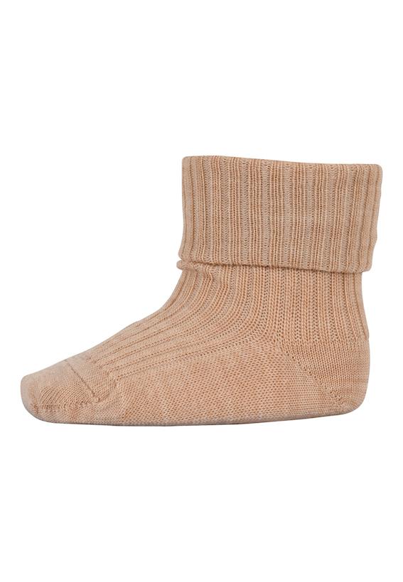 Woolrib Baby Socks beige