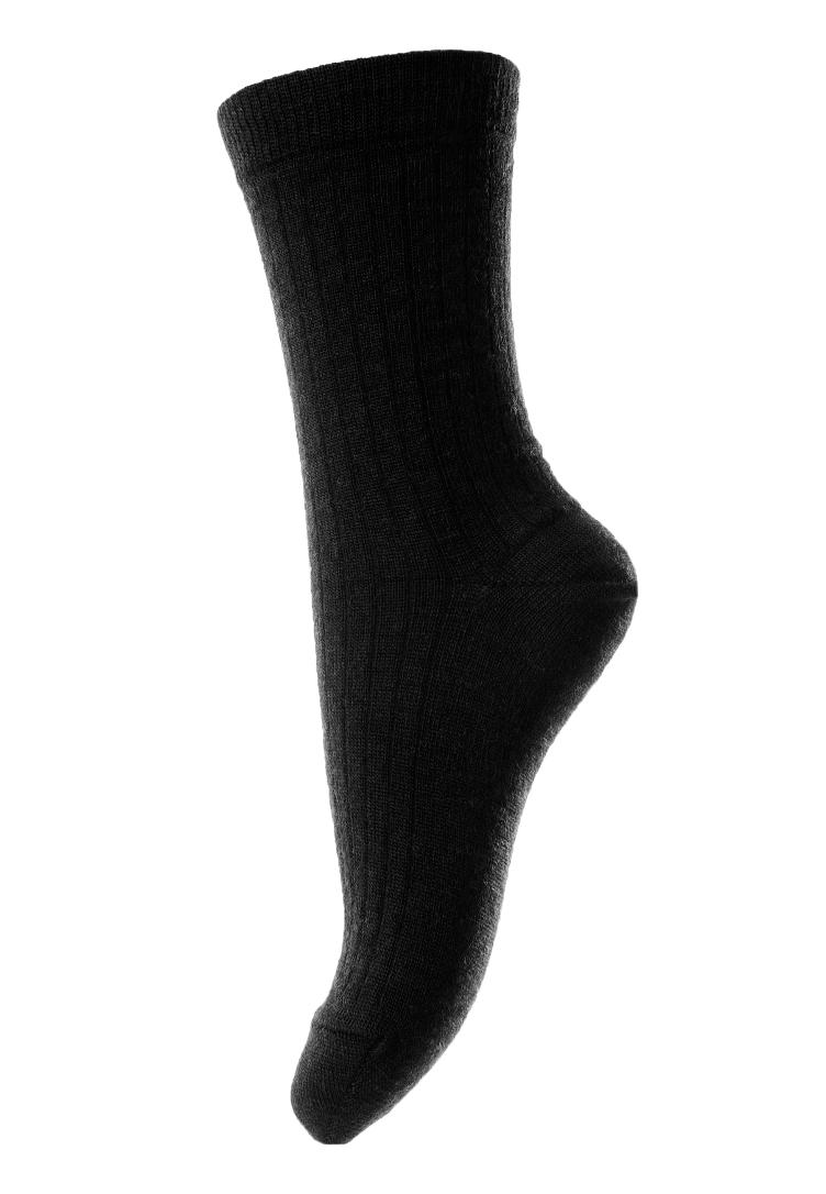 Wool rib Socks