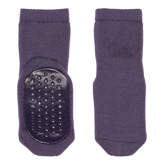Wool Socks antislip grape