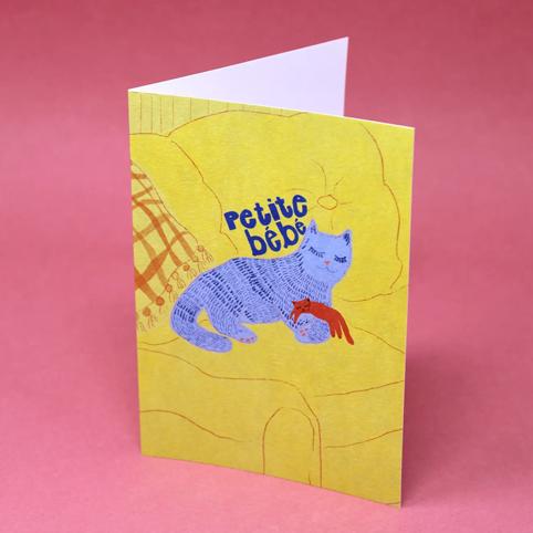Faltkarte Babykatze