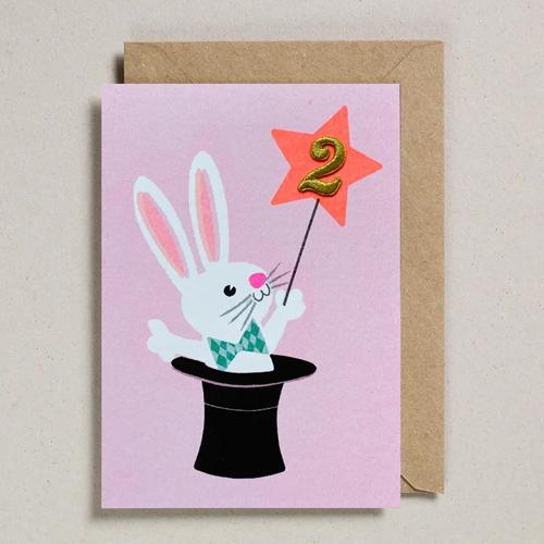 Geburtstagskarte 2 Kaninchen