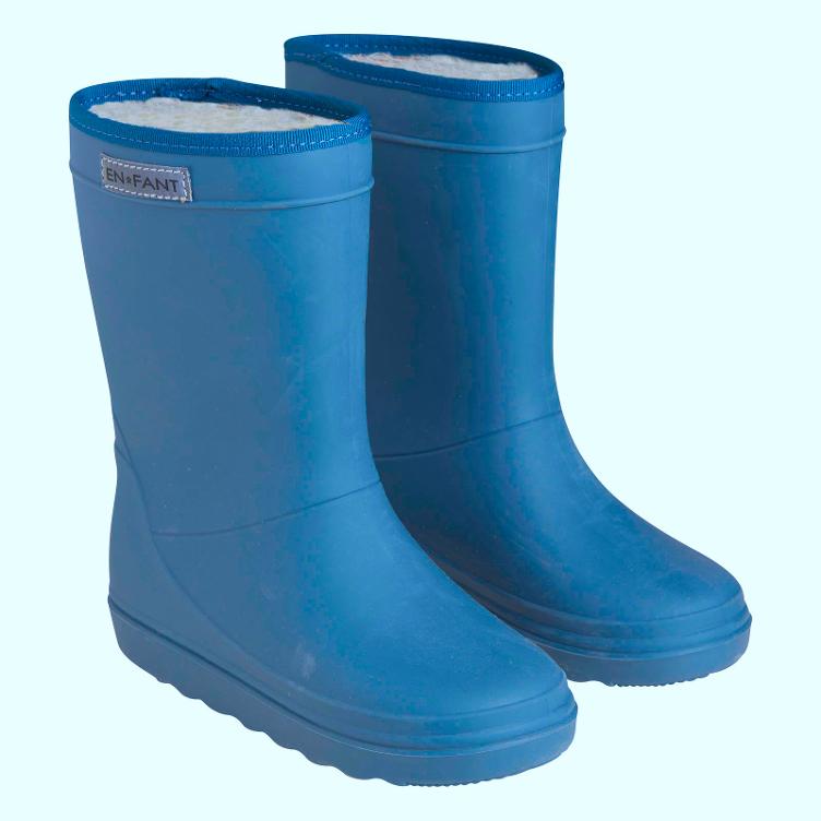 Gummistiefel winter blau