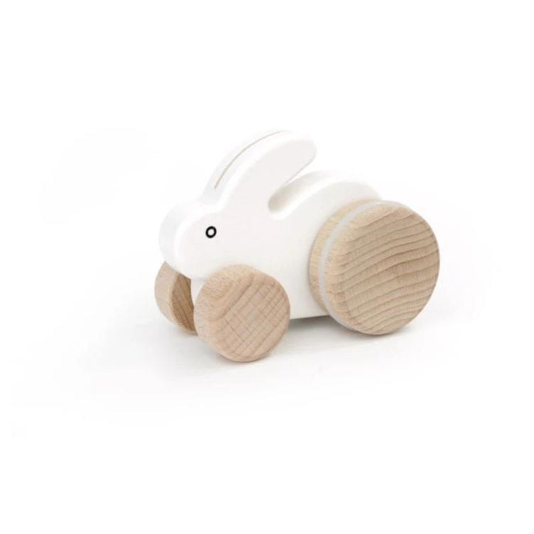 Holz Hase weiss
