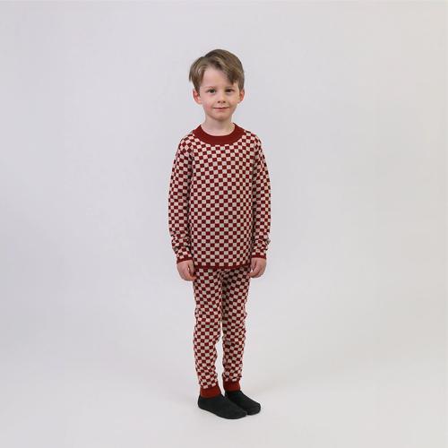 Karierter Pullover Wolle