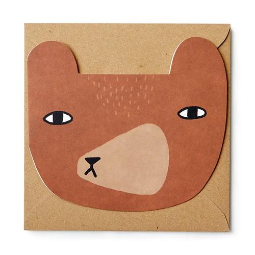 Karte Cutout Bär