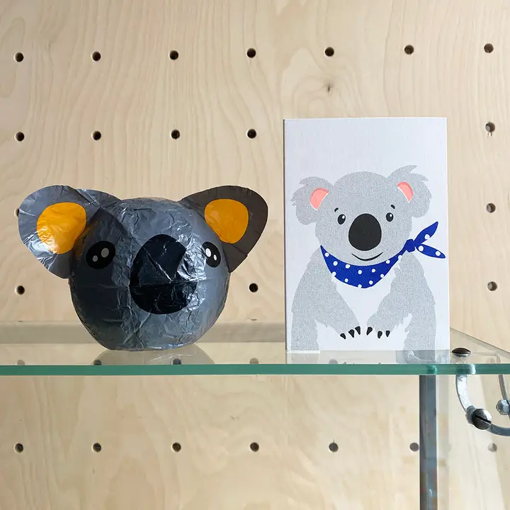 Karte Papierball Koala
