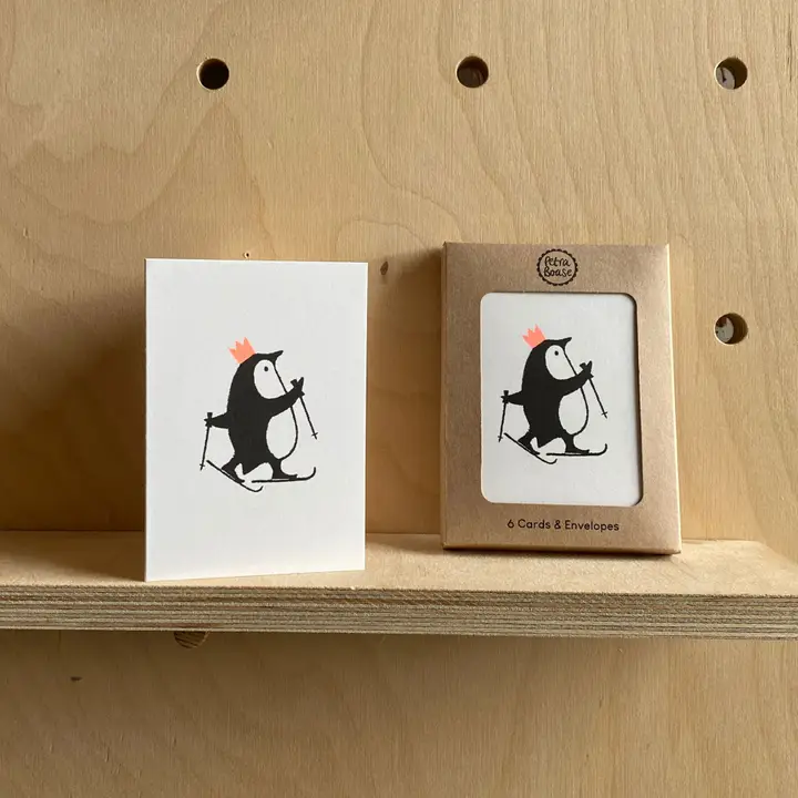 Mini Karte 6er Set Pinguin
