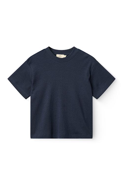 Modal rib T-Shirt navy
