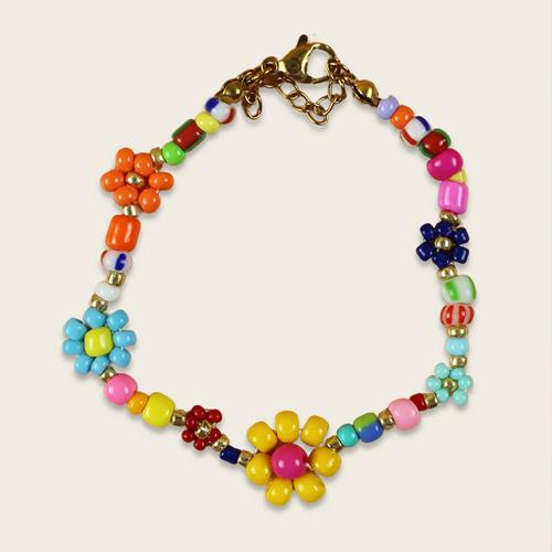 Perlenarmband Blumen