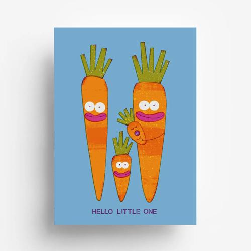 Postcard Baby Carrot