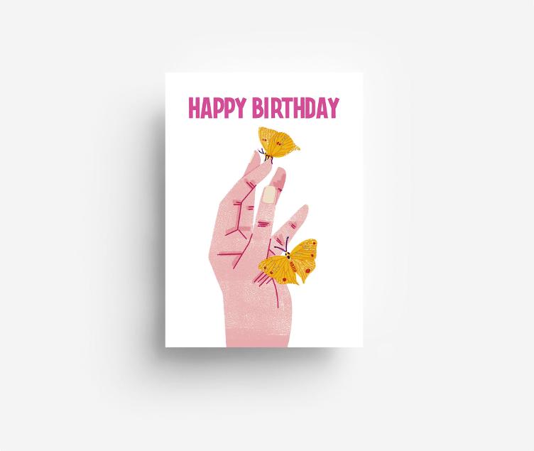 Postcard BirthdayHand