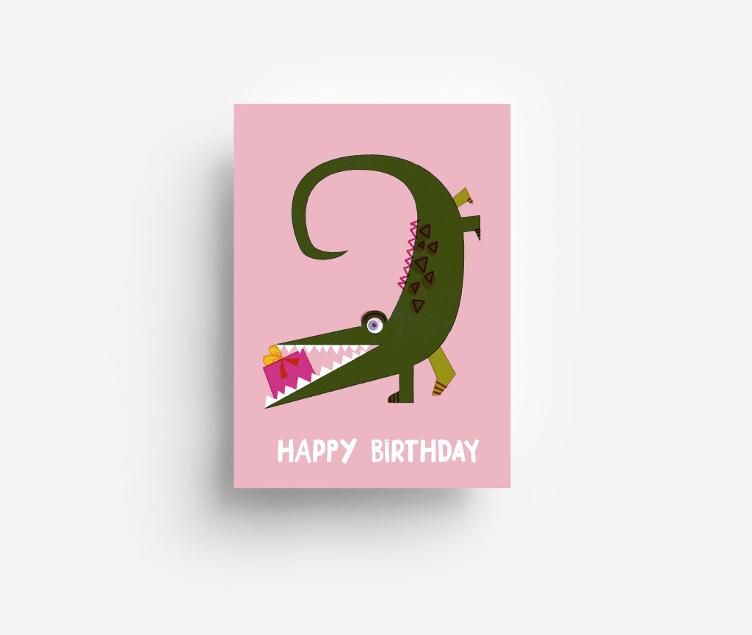Postcard Crocodile