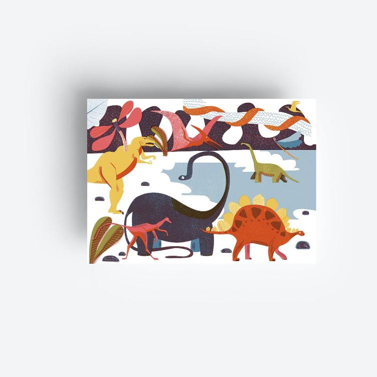 Postcard Dinosaurs