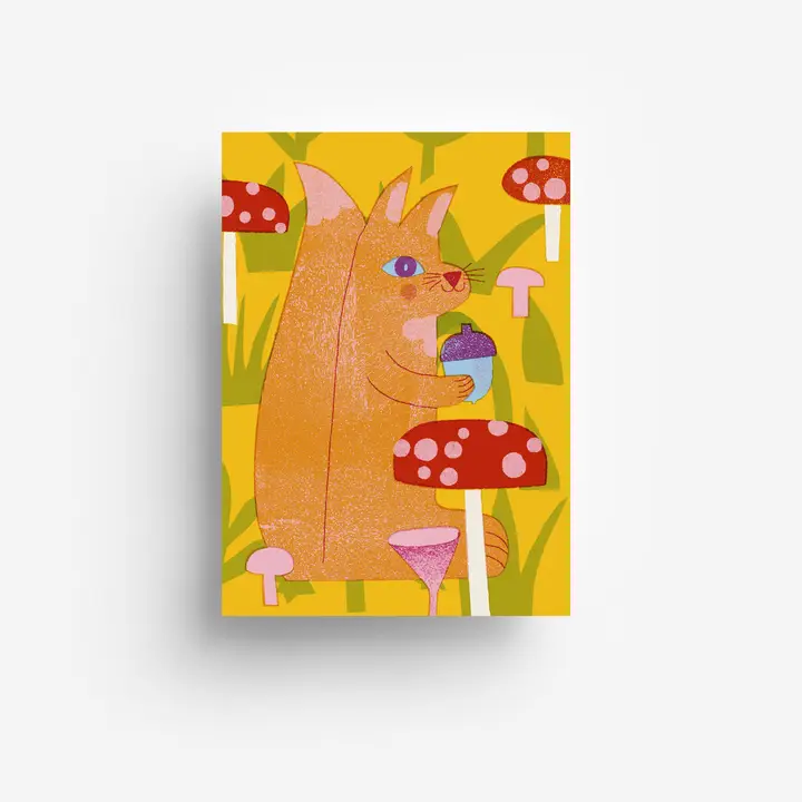 Postcard Eichhörnchen