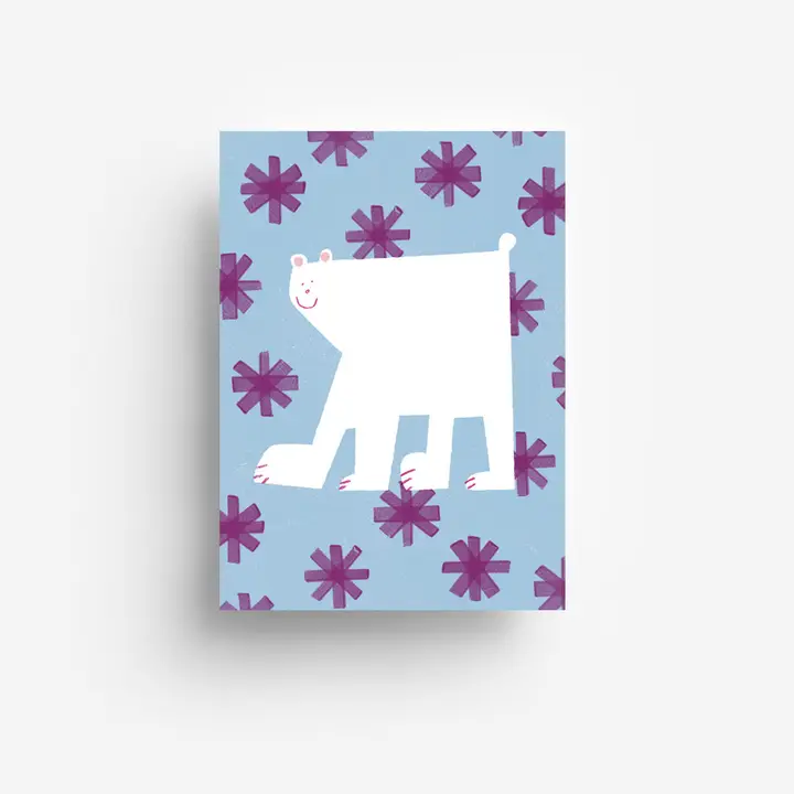 Postcard Eisbär