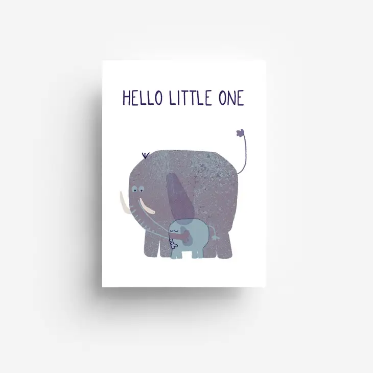 Postcard Elefant