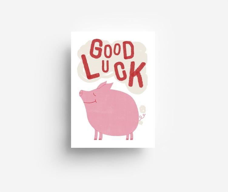 Postcard Good Luck