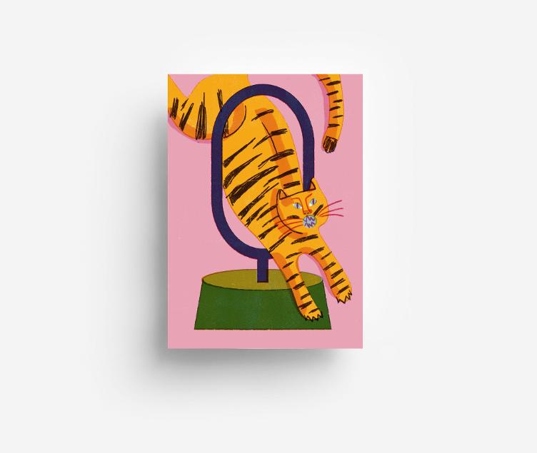 Postcard Tiger