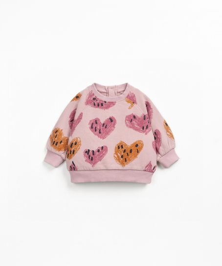 PRINTED FLEECE SWEATER BABY