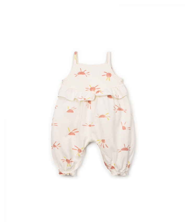 PRINTED JUMPSUIT beige