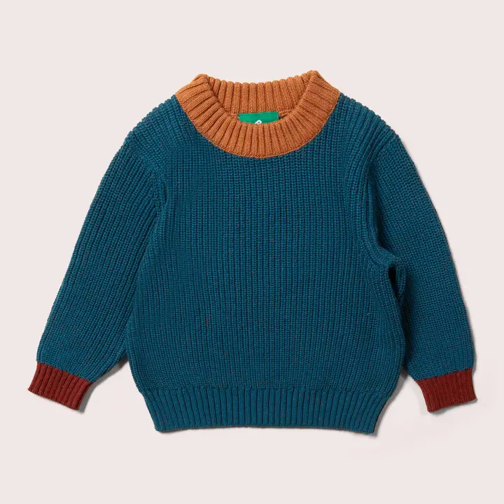 Strickpulli colorblock