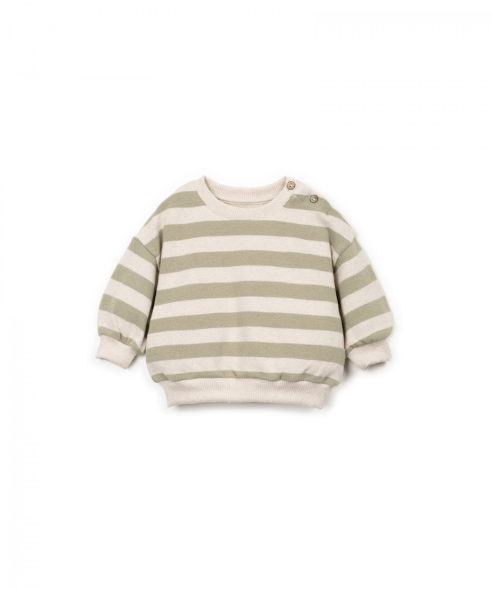 STRIPED JERSEY SWEATER
