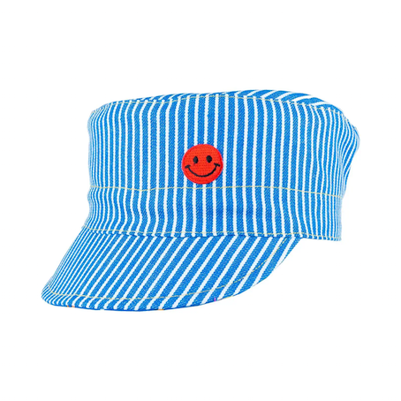Wendecap smiley blau