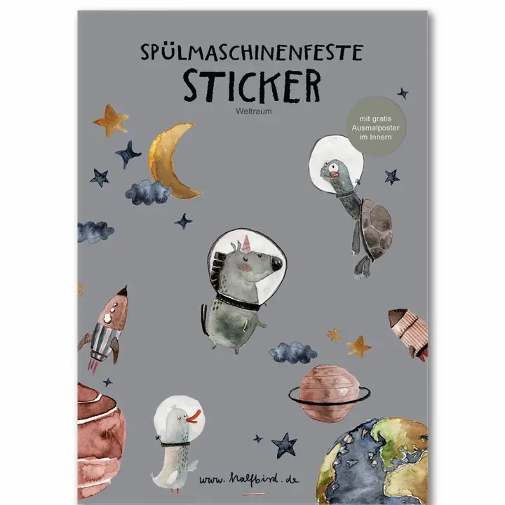 Znünibox-Sticker Weltraum